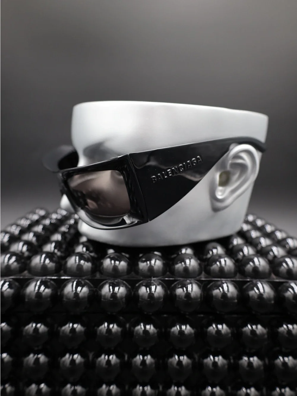 Balenciaga Kim K Shield Sunglasses